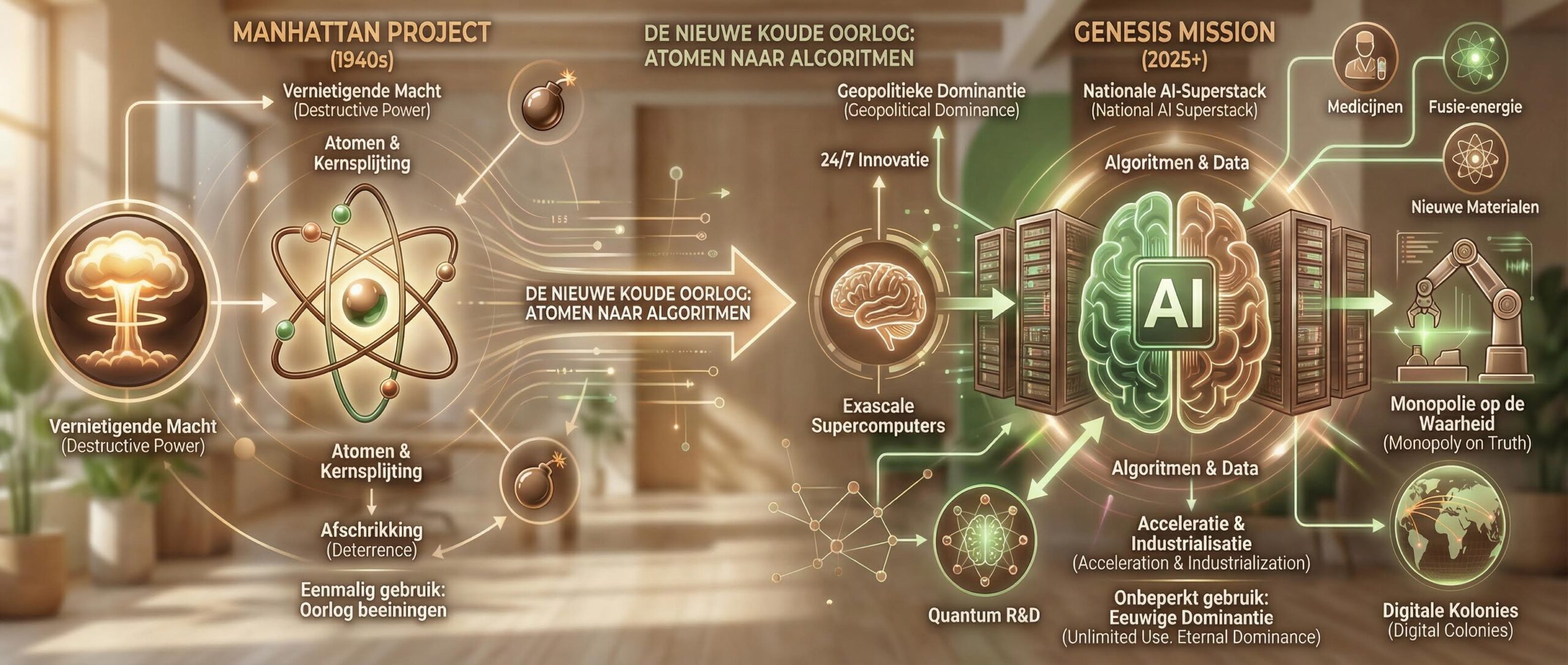 Het nieuwe Manhattan Project: Hoe Amerika met de Genesis Mission de AI-macht van de 21e eeuw grijpt